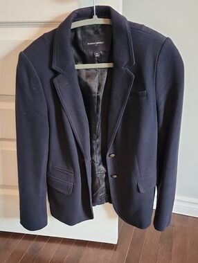 Banana Republic Navy Textured Women's Blazer